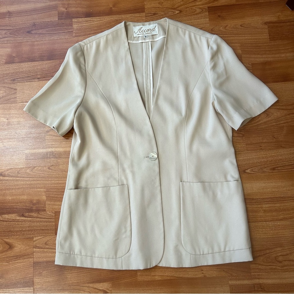 4/$15 cream summer blazer jacket